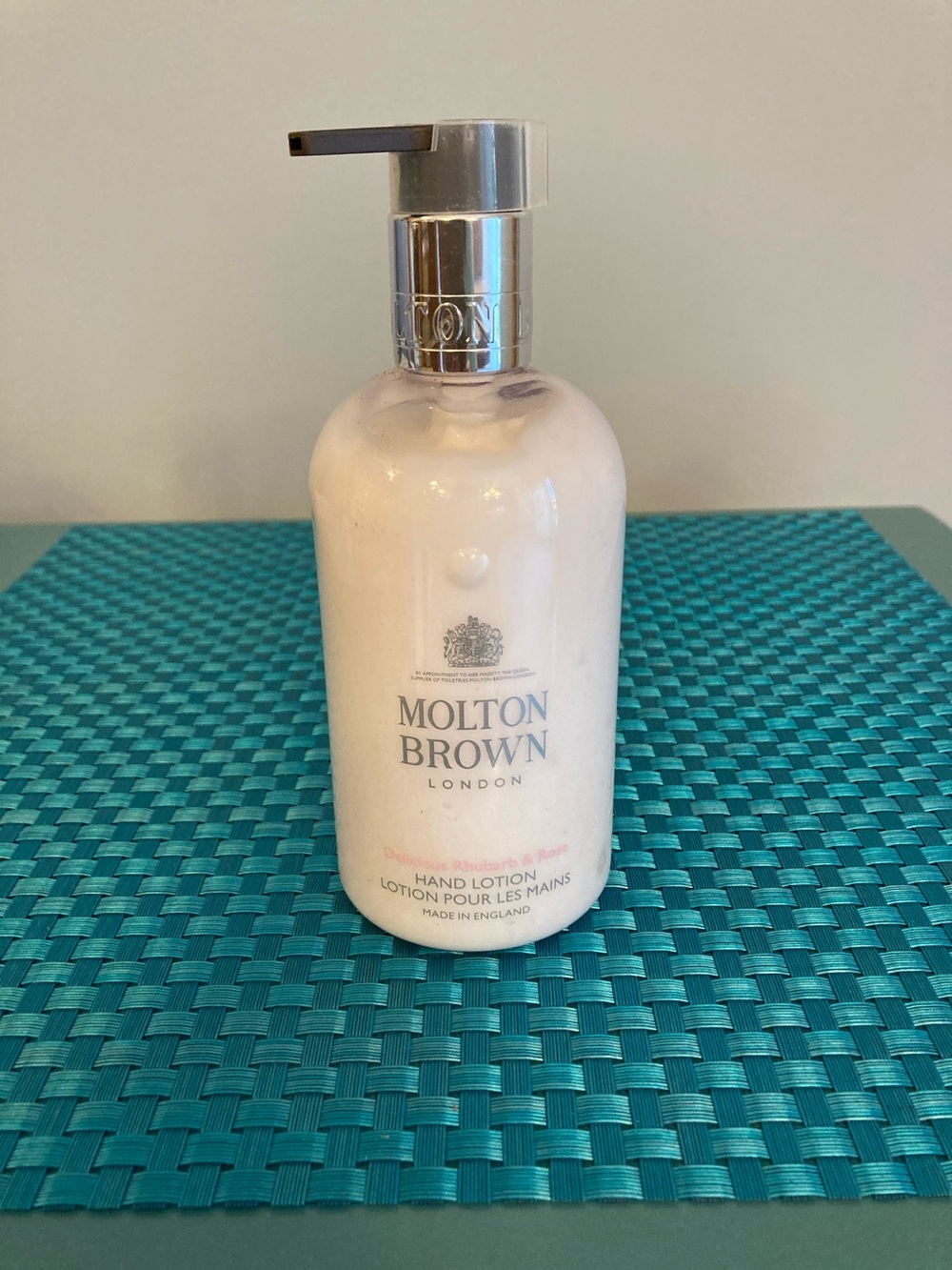 NEW Molton Brown London Delicious Rhubarb & Rose Hand Lotion 10 oz.